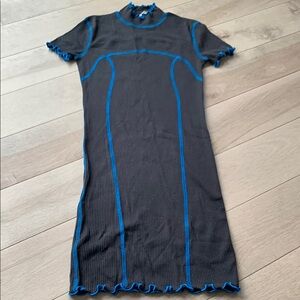Urban Outfitters Stylish Black and Blue Women's Dress